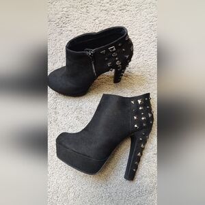 Black Studded Ankle Boots